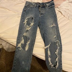 BDD Straight+narrow high rise jeans
